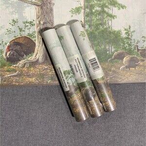 Seabrook Designs Wild Turkey Prepasted Wallpaper Border HG522B X 3 rolls